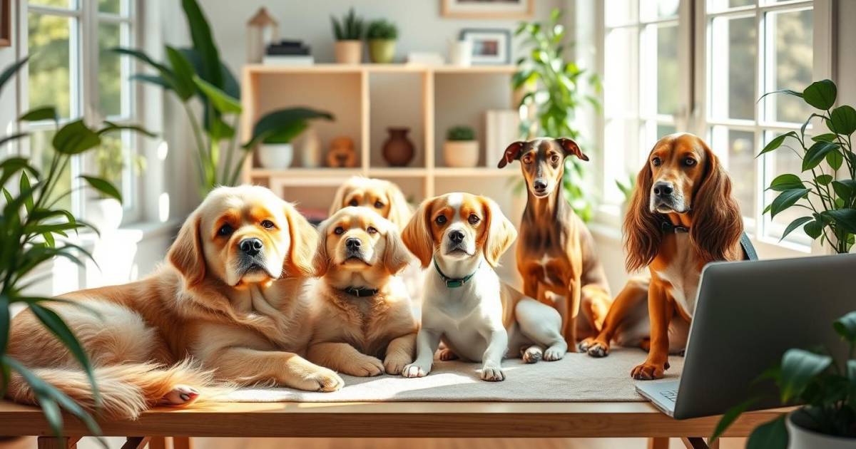 Les 10 races de chiens les plus adaptées au télétravail en 2025 : Guide complet pour un bureau zen