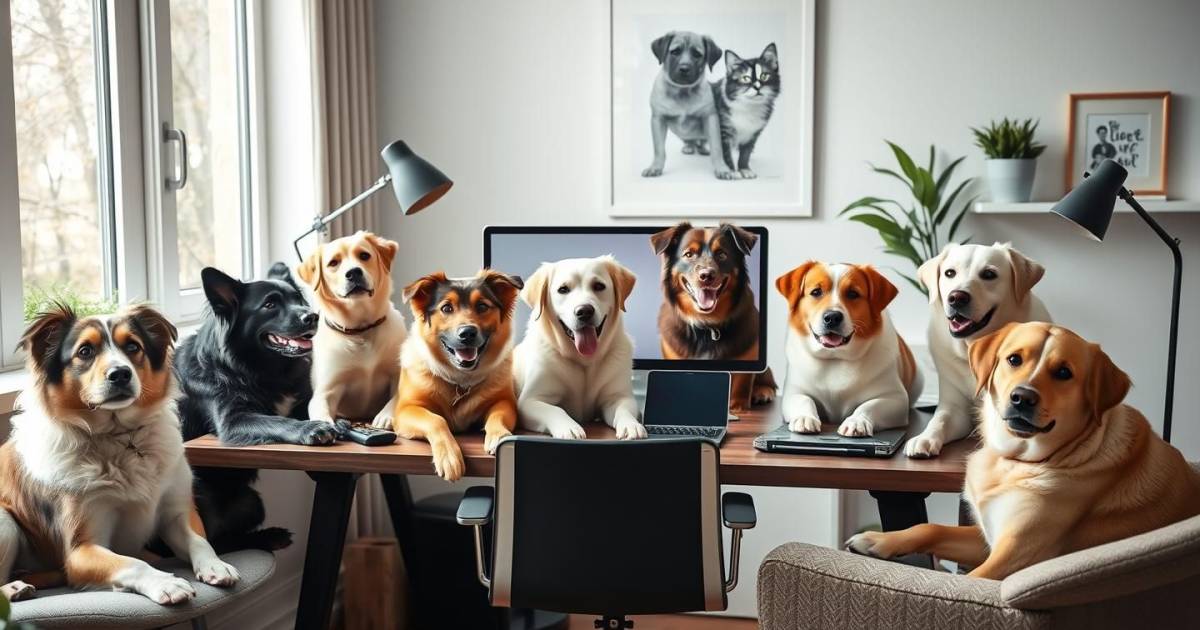 Les 10 races de chiens les plus adaptées au télétravail en 2025 : un compagnon idéal pour votre bureau à domicile