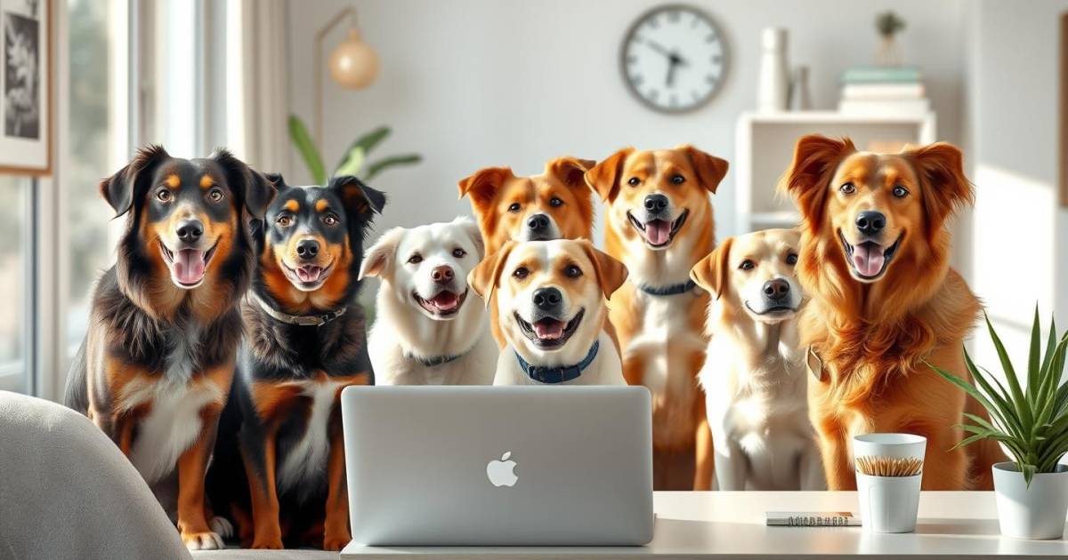 Les 7 races de chiens les plus adaptées au travail à domicile en 2025
